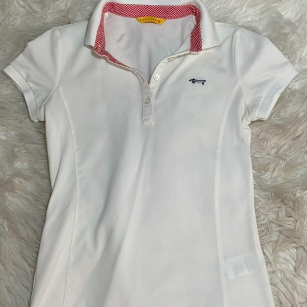 Louis Castel Women's White Polo-shirts